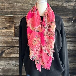 Chico’s Floral Print Scarf – New With Tags